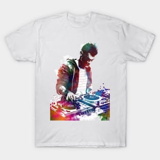 DJ music set #dj #music T-Shirt